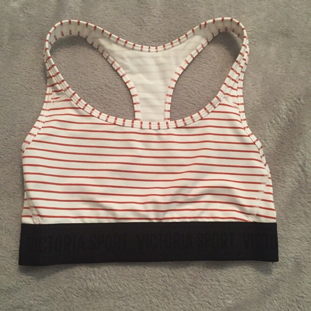 Victoria Sport The Player Striped Racerback Bra XS
